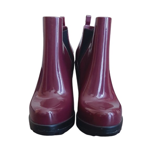 Melissa Soldier Boots - Rain boots Marsala/Burgundy size 7 - Picture 3 of 6